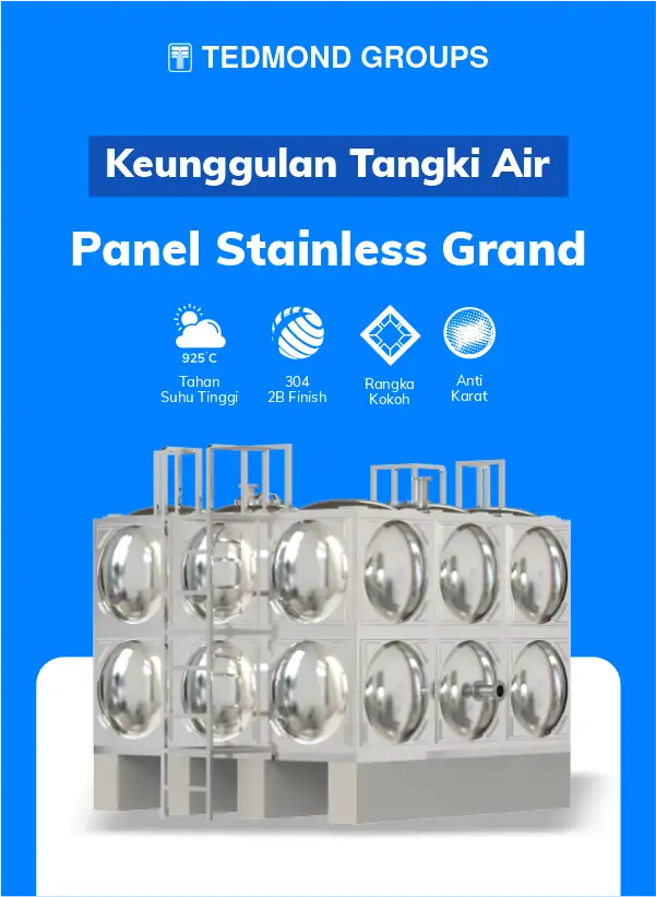 Berbagai Keunggulan Tangki Air Panel Stainless Grand