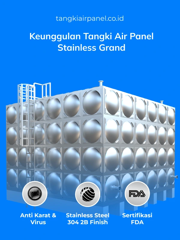 Keunggulan Tangki Air Panel Stainless Grand