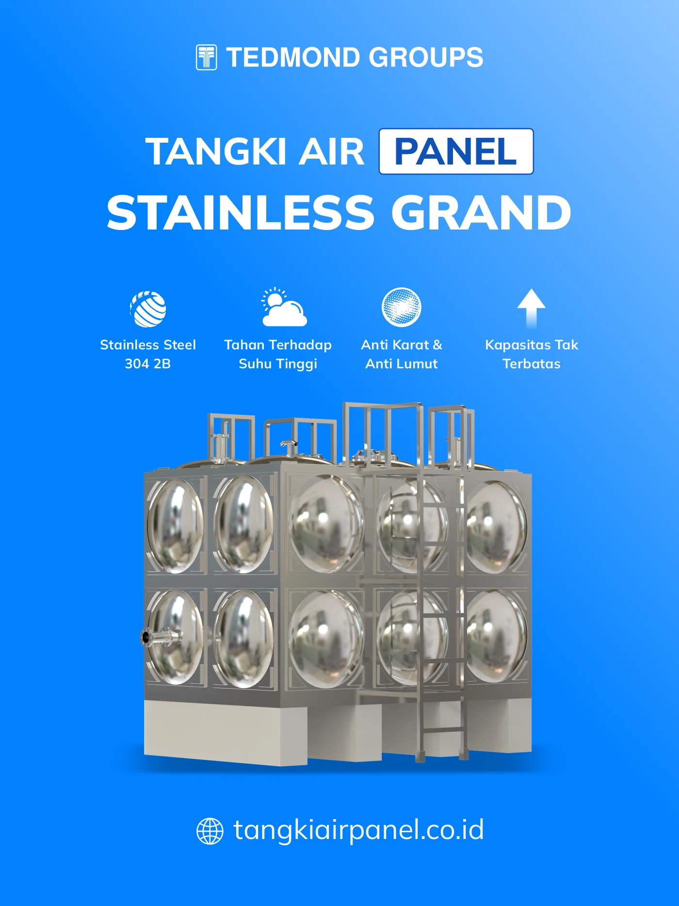 Rekomendasi Tangki Panel Stainless Grand Untuk Masjid