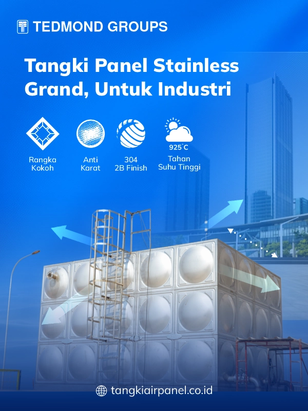 Tangki Panel Stainless Grand, Untuk Industri