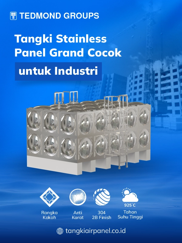 Tangki Stainless Panel Grand Cocok Untuk Industri