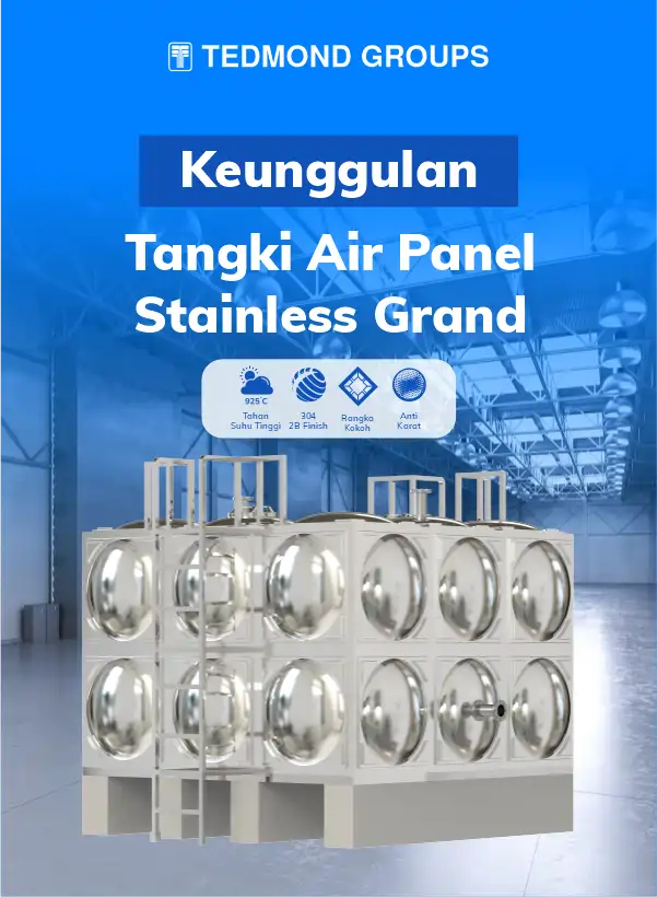 Keunggulan Tangki Air Panel Stainless Grand