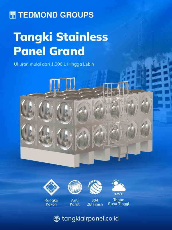 Berbagai Keunggulan Tangki Panel Stainless Grand