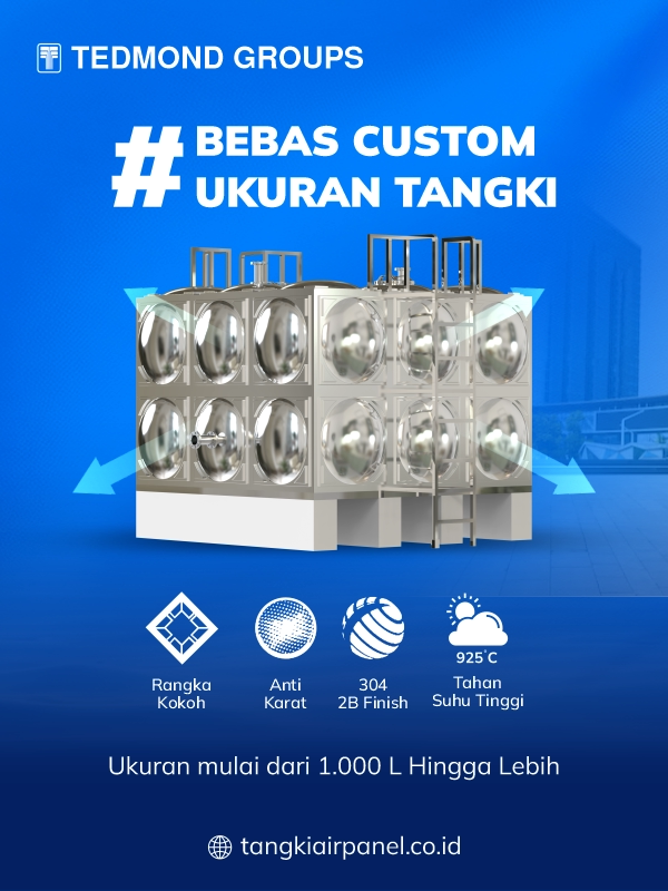 Kelebihan Tangki Panel Stainless Grand