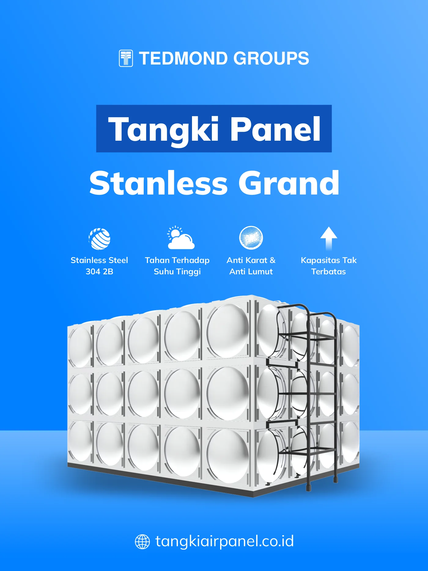 Kelebihan Tangki Panel Stainless Grand