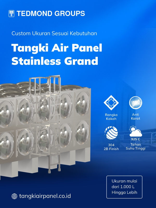 Keunggulan Tangki Air Panel Stainless Grand