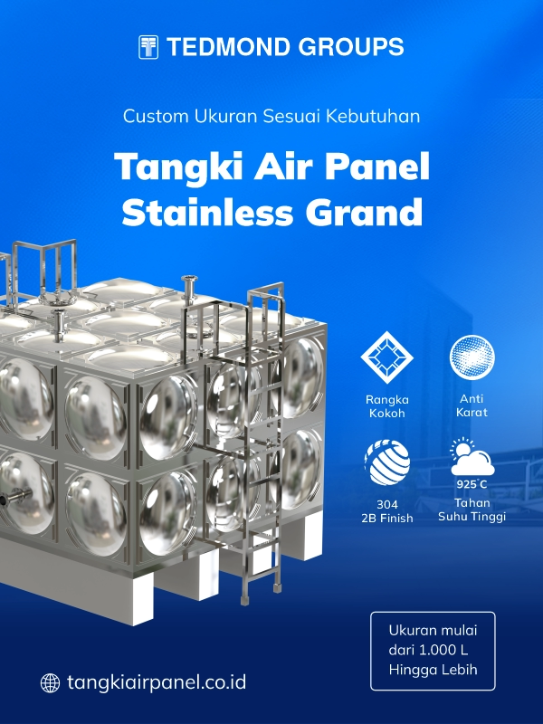 Keunggulan Tangki Air Panel Stainless Grand