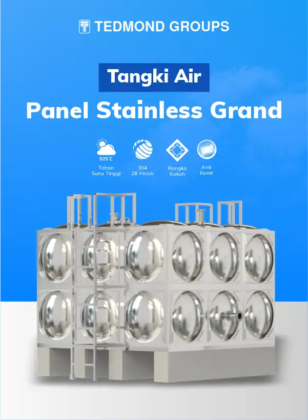 Rekomendasi Tangki Air Panel Stainless Awet dan Tahan Lama