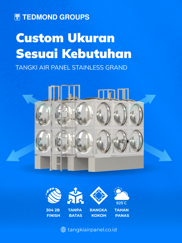 Keunggulan Tangki Air Panel Stainless Grand