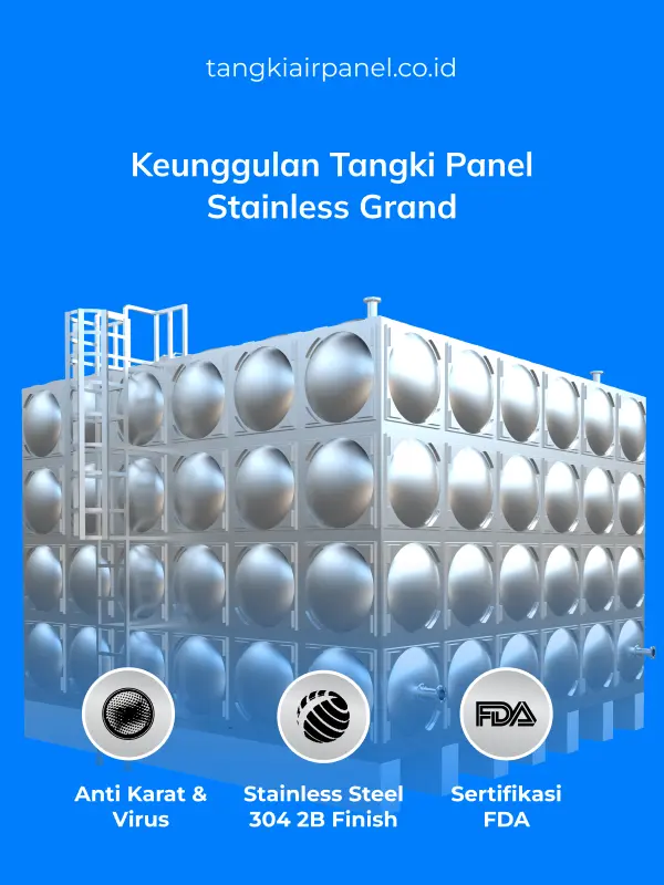 Berbagai Kelebihan Tangki Panel Stainless Grand