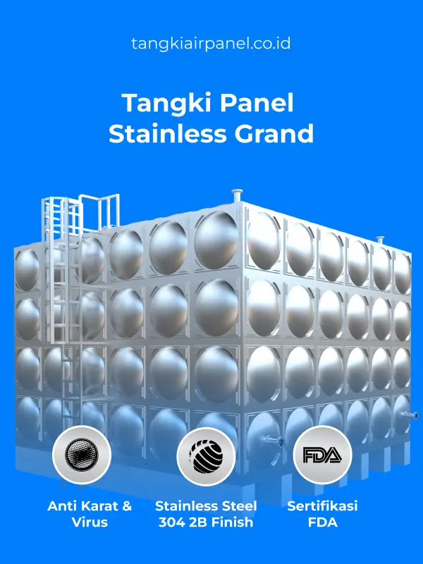Tangki Panel Stainless Grand dengan Membran Berkualitas