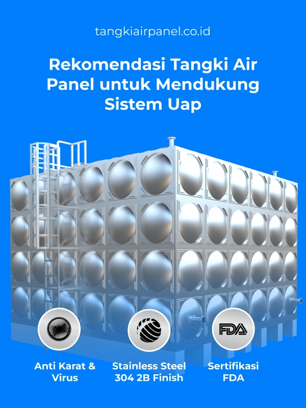 Rekomendasi Tangki Air Panel untuk Mendukung Sistem Uap
