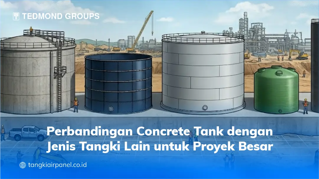 Perbandingan Concrete Tank dengan Jenis Tangki Lain untuk Proyek Besar