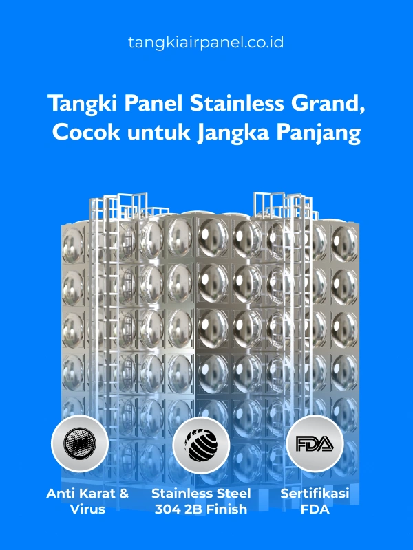 Tangki Panel Stainless Grand, Cocok untuk Jangka Panjang-(Compressify.io)