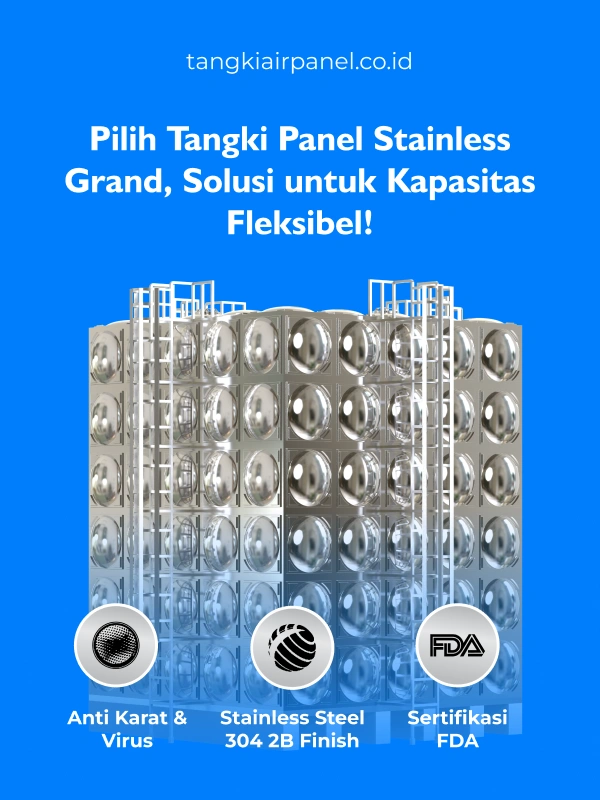 Pilih Tangki Panel Stainless Grand, Solusi untuk Kapasitas Fleksibel!